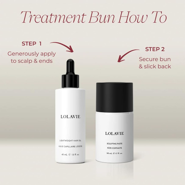 Lolavie Treatment Bundle Lightweight Hair Oil And Sculpting Paste