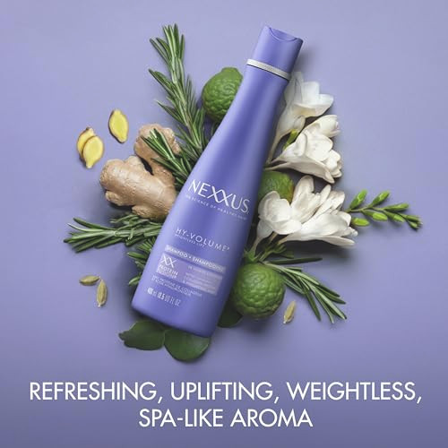 Nexxus Hyvolume Shampoo For Lift And Volume For Flat And Limp Hair Hair Care Powered By Magnitube Volumizer Technology With Hyaluronic Acid 13.5 Oz