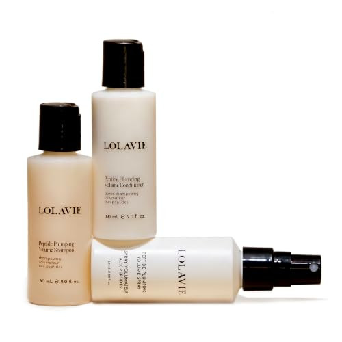Lolavie Volume Essentials Bundleincludes Tsaapproved Shampoo Conditioner And Spray Vegan Cruelty Color Safe For Fine Thin Hair Types