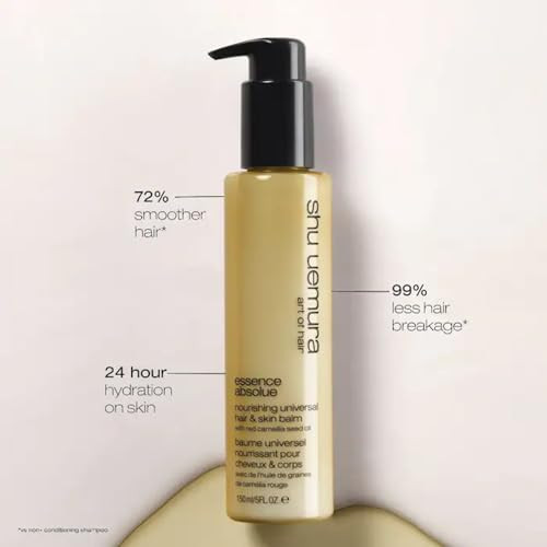 Shu Uemura Art Of Hair Essence Absolue Balm For Dry Hair multibenefit Formula Provides Intense Hydration And Shine Suitable For Dry Skin 5 Fl Oz