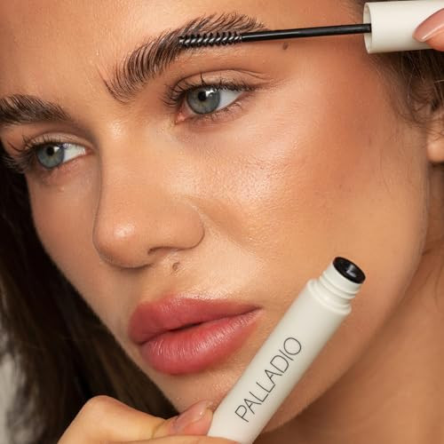 Palladio Brow Laminating Gel Strong Hold Eyebrow Glue For Lamination Sculpted Brows All Day Wear Flakefree Hold Nonsticky Nourishing Castor Oil And Aloe Vegan Crueltyfree Brow Styler Gel Clear
