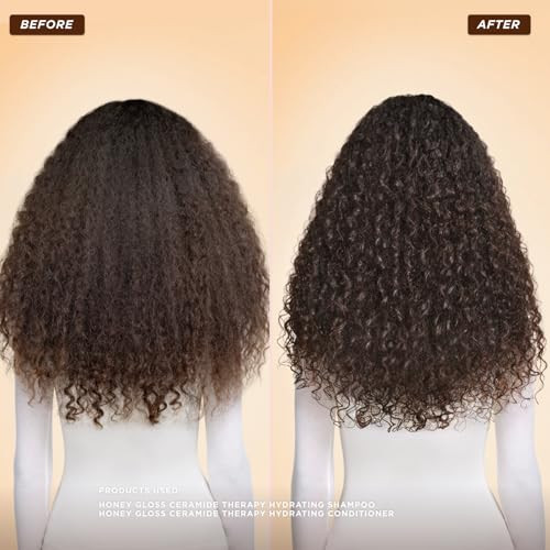 Gisou Honey Gloss Ceramide Therapy Hydrating Shampoo deeply Cleanses And Hydrates Balances The Scalp Microbiome Powered By Fermented Mirsalehi Honey Ceramides And Ahas 8.5 Fl.Oz