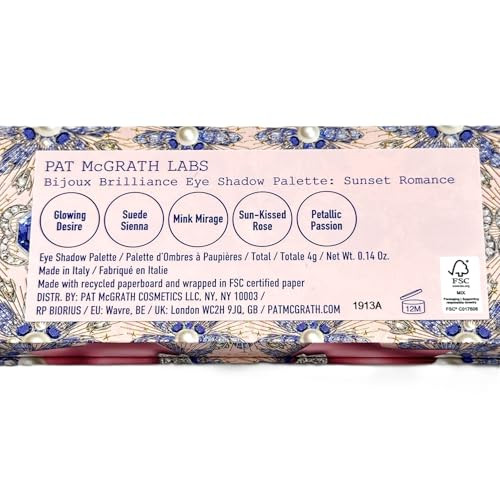 Pat Mcgrath Labs Bijoux Brilliance Eye Shadow Palette Sunset Romance By For Women Eye Shadow 0.14 Oz