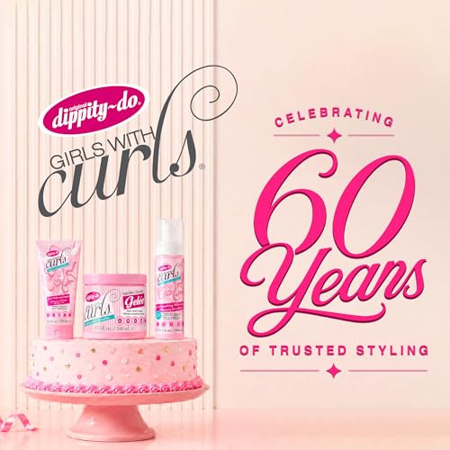 Dippity Do Dippitydo Girls With Curls Defrizz Curlboosting Mousse Duo 2 Packlightweight Styling Foam Hydrates With Hibiscus And Olive Oil For Soft Touchable Crunchfree Hold With Natural Shine.