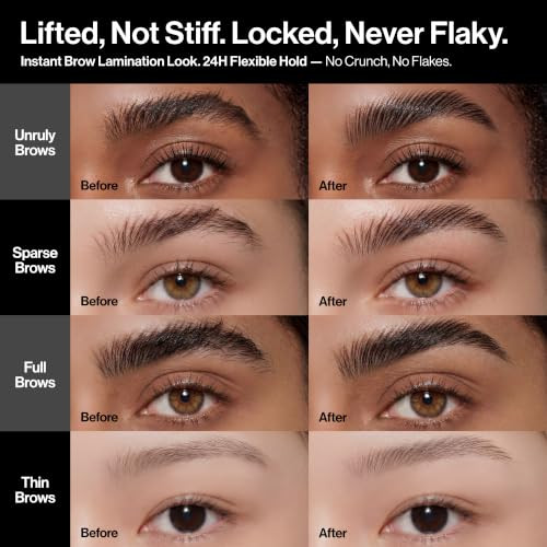 Unleashia Shaper Defining Eyebrow Fixer Gel Glue Brow Lift 24Hr Hold Thicken And Shape Lightweight Vegan And Cruelty Korean Beauty