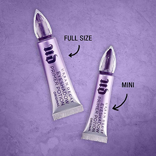 Urban Decay Eyeshadow Primer Potion Set Nude Eye Primer For Creasefree Eyeshadow And Makeup Looks Lasts All Day Great For Oily Lids plus 0.33 Fl. Oz 0.16 Fl. Oz