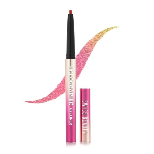 Swiss Beauty Holographic Shimmery Pencil Eyelinerwaterproof Smudge Proof Long Lasting Eyeliner With Easy Applicationshade Meteor Assorted 0.2G