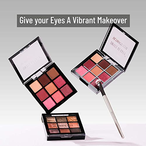 Swiss Beauty Ultimate 9 Pigmented Colors Eyeshadow Palette Long Wearing And Easily Blendable Eye Makeup Palette Matte Shimmery And Metallic Finish Multicolor07 6G