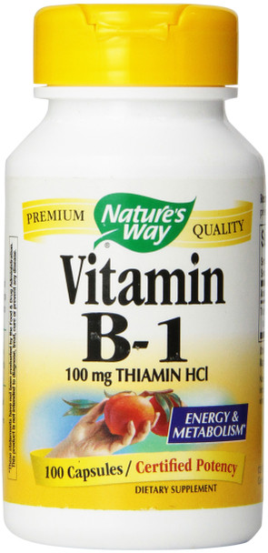 Nature's Way - B-1, 100 mg, 100 capsules
