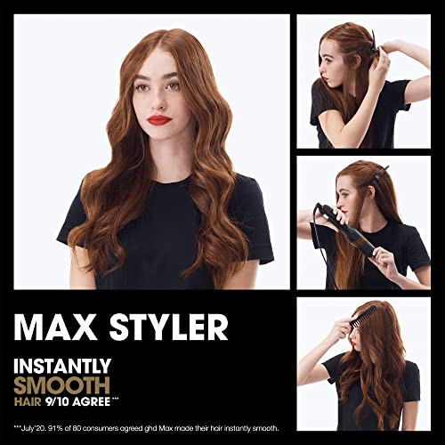 Ghd Max Styler Essentials Duo Max Flat Iron Hair Straightener Black With Bodyguard Heat Protection Spray For Hair 4 Fl. Oz.