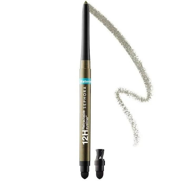 Sephora Collection Waterproof 12Hr Retractable Eyeliner Pencil 12 Shimmer Green
