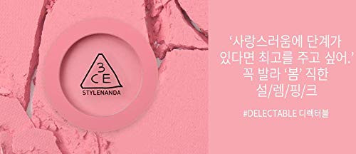3Ce Style Nanda Face Blush Matte Pink Palette Delectable 5G 0.17Oz