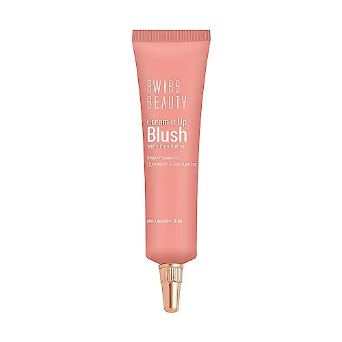 Swiss Beauty Cream It Up Blusherhighly Pigmentedlonglastingbuildable And Blendableall Skin Typesshade Rosy Cheeks 10Ml