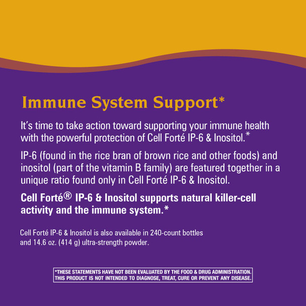 Nature'S Way Cell Forte Ip-6 & Inositol Supports Natural Killer-Cell Activity, 120 Capsules