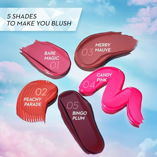 Sugar Cosmetics Cloud Nine Niacinamide Glow Blush Long Lasting And Ultrapigmented Dewy Finish 04 Candy Pink 7.6 Ml Pack Of 1