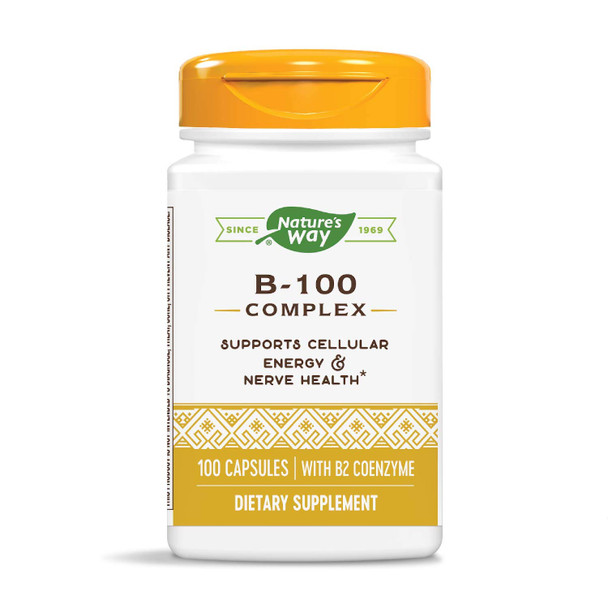 Nature's Way Vitamin B-100 Complex, 100 Capsules
