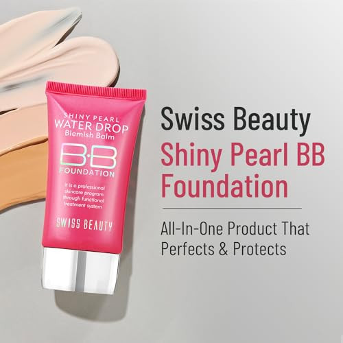 Swiss Beauty Matte Shiny Pearl Water Drop Blemish Long Lasting Balm Bb Lightweight Liquid Foundation Face Makeup Shade06 40Ml