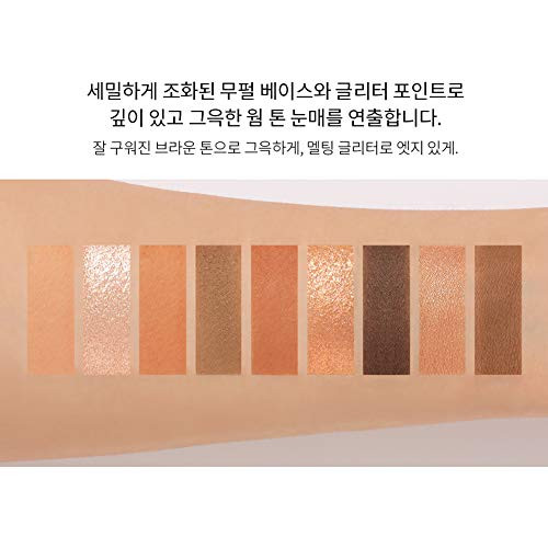 3Ce Multi Eye Color Palette Clear Warm And Cool Butter Cream 9Colors Peal Glow Eye Shadow Staylenanda