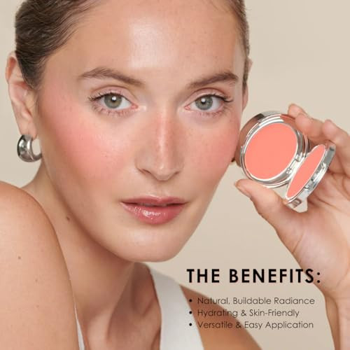 Rodial Cream Blush Velvet Peach Silky Blendable Cream Formula Hydrating And Buildable Blush For Natural Glow Dewy Or Matte Finish Suitable For All Skin Types Longlasting