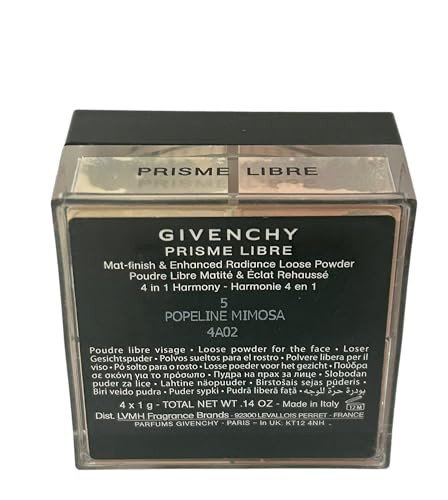 Givenchy Prisme Libre Loose Powder Matfinish 4 X Total Color 5 Popeline Mimosa No Box Never Used 1 G 0.14 Oz
