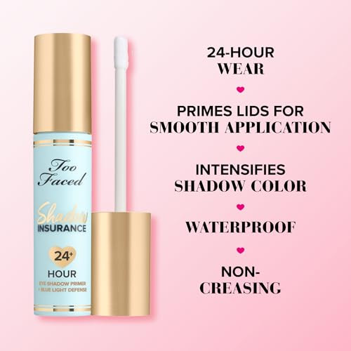 Too Faced Shadow Insurance 24Hour Eye Shadow Primerlong Lasting plus Waterproof 0.2 Fl Oz