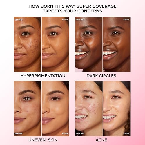 Too Faced Born This Way Super Coverage Multiuse Concealerfullcoverage Hydrating Concealer For Dark Circles And Blemishes With Natural Finishhyaluronic Acid And Coconut Water Almond 0.45 Fl Oz