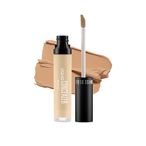 Swiss Beauty Liquid Light Weight Concealer With Full Coverage Easily Blendable Concealer For Face Makeup With Matte Finishshade Medium Beige 6G