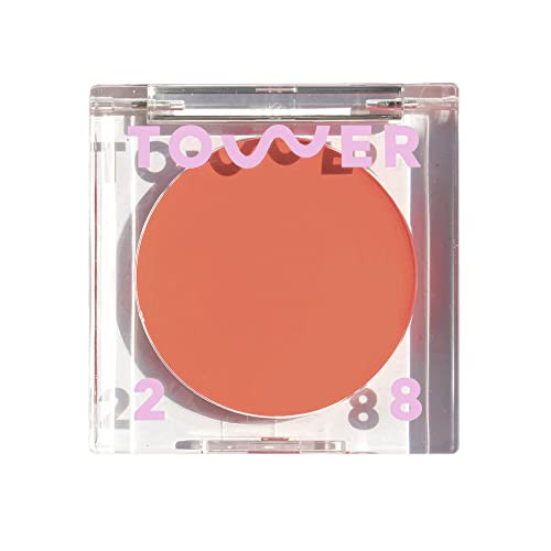 Tower 28 Beachplease Cream Blush plus Tinted Lip Balm Multiuse Lip Tint plus Dewy Blush For Cheeks With Aloe Vera plus Green Tea Vegan Noncomedogenic Makeup For Sensitive Skin Rush Hour 0.16 Oz