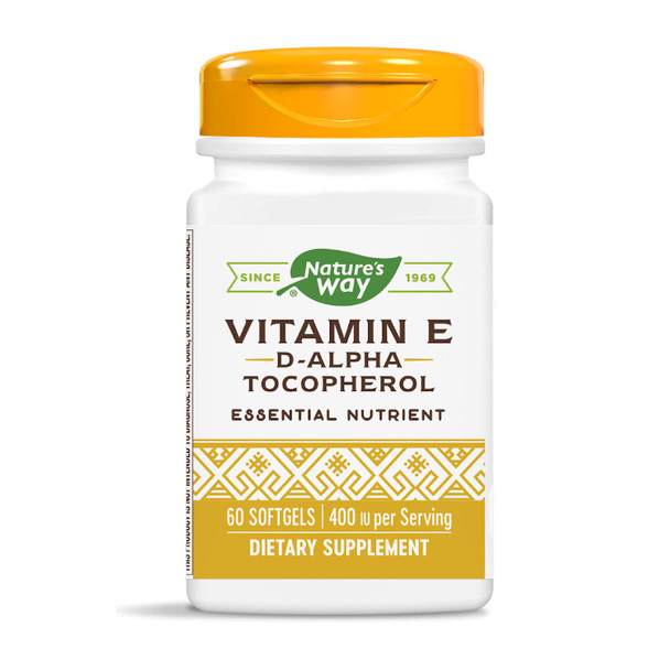 Nature's Way Vitamin E-400, 400 IU per serving, 60 Softgels