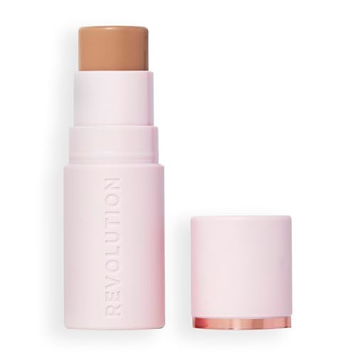 Revolution Beauty London Revolution Skin Silk Bronzer Stick Fair Sandbuildable Color For Cheek Eye And Lip Creamtopowder Formula Vegan And Crueltyfree 0.15 Oz
