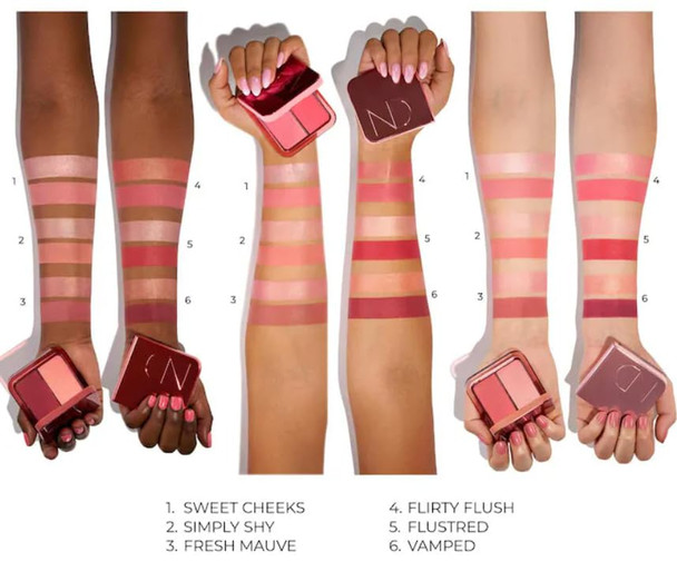 Natasha Denona Hyblush Cloudy Cream Cheek Duo In Flustered And Complimentary Face Sheet Masque