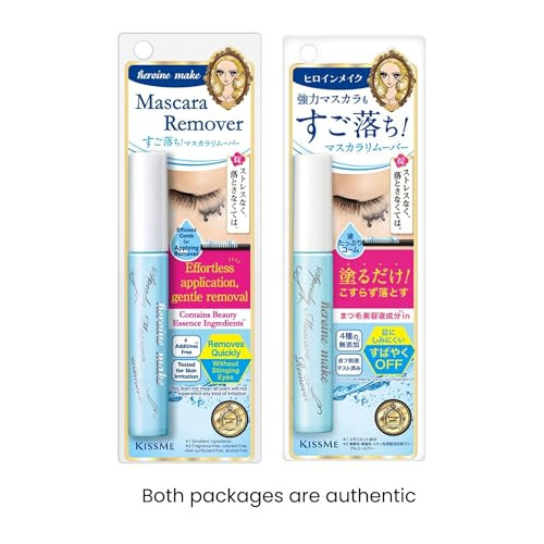 Heroine Make By Kissme Long And Curl Mascara plus Smooth Liquid Eyeliner plus Eye Makeup Removerwaterproof Mascara And Smudge Proof Eyeliner Setvolumizing Mascara With Gentle Removermade In Japan