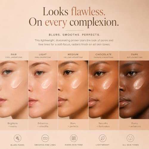 Pixi Beauty Flawless Beauty Primer Hydrating Glow Face Primer With Vitamin A C And E Smoothing Makeup Base For A Radiant Litfromwithin Finish All Skin Types 1 Fl Oz 30 Ml