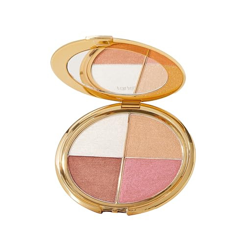 Tarte Glow Wardrobe Highlighting Eye And Cheek Palette Highlighter Blush Bronze And Eyeshadow Allinone Face And Eye Viral Makeup For Everday Radiant Blendable Glow Vegan And Cruelty Full