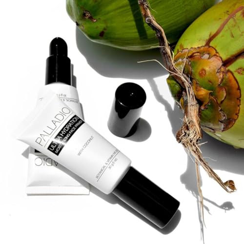 Palladio Ultra Hydration Primer Fills In Fine Lines And Pores Formulated With Coconut Oil Non Greasy Finish Fast Absorbing