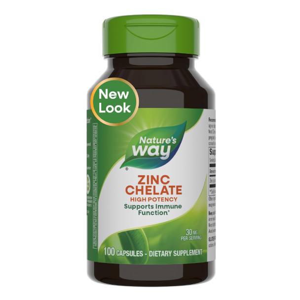 Nature'S Way Zinc Chelate 30mg 100 Count