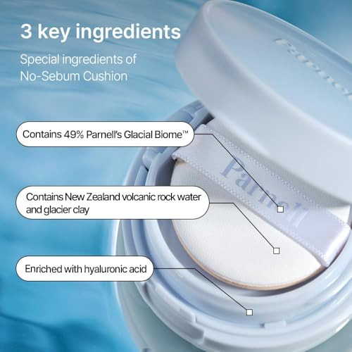 Parnell Glacial Biome Water Nosebum Cushion 10Ghydrating And Oilcontrol Cushion With Hyaluronic Acid Mineral Water And Collagencooling Powder Formulakbeauty 0.35 Fl Oz