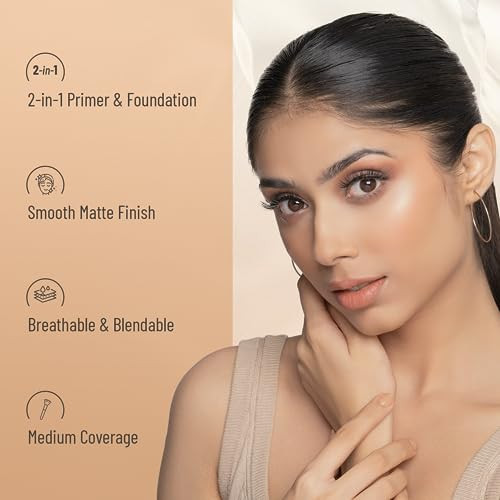 Swiss Beauty Primer Mousse Foundation Weightless Smooth And Velvet Touch Face Makeup White 30Ml