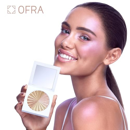 Ofra Pressed Powder Highlighter Face Makeupall Of The Lights 4 Shades In 1 Panpearl Shimmer Liquidtobaked Powder Highlighterrefillable Pancrueltyfree Beauty Essential7G