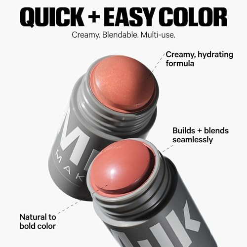 Milk Makeup Mini Musthaves Set Includes 12Hr Hydrating Face Primer .33Oz plus 12Hr Setting Spray For Gripping Makeup And Multiuse Cream Blush Stick plus Lip Color In Werk Dusty Rose 1.69Oz 0.10Oz