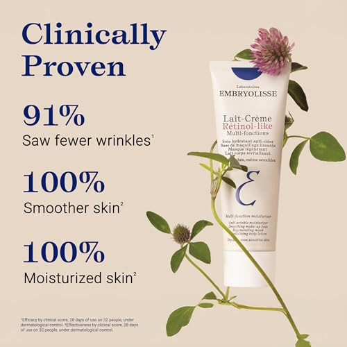 Embryolisse Laitcreme Retinol Alternative Face Moisturizer retinollike Face Cream And Makeup Primer For Sensitive Skin Antiaging Care Reduces Fine Lines And Wrinkles Without Irritation 2.54 Fl Oz