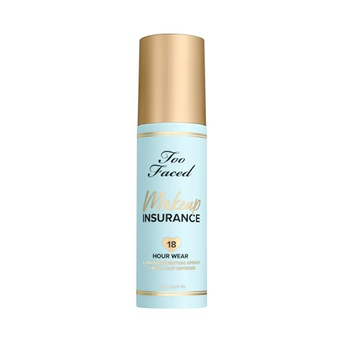 Too Faced Makeup Insurance Setting Sprayhydrating Long Lasting Vegan plus Cruelty 4 Fl Oz