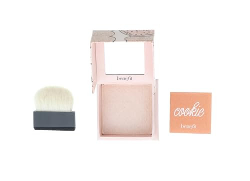 Benefit Cookie Powder Highlightersuperfine Buildable Powder Highlighter Blends On Cheekbones Nose Cupids Bow Wear Alone Or Over Makeup 0.28 Oz