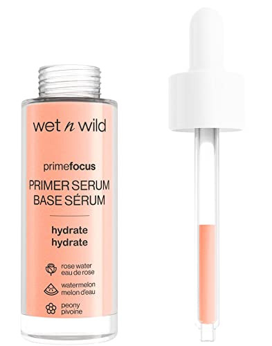 Wet N Wild Prime Focus Primer Serum For Face And Photo Focus Primer Water Rose Addiction Bundle 1.52 Ounces