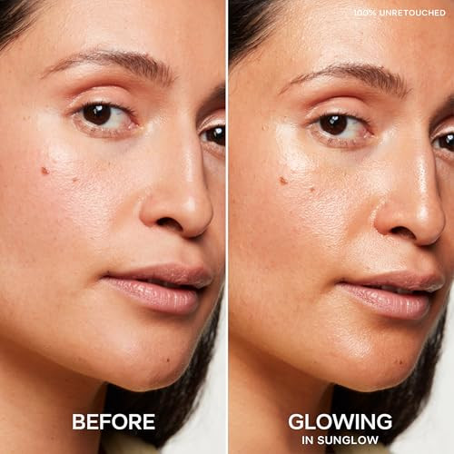 Saie Glowy Super Gel Trio Mini Starglow Sunglow And Roseglow Hydrating Makeup Primers And Illuminating Serums With Vitamin C plus Squalane For Dewy Radiant Skin 0.5 Oz Each
