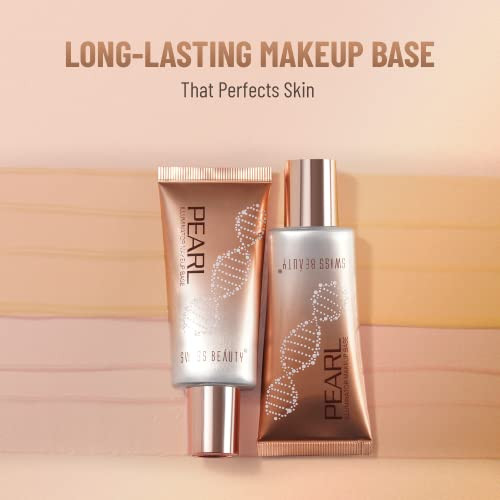 Swiss Beauty Pearl Illuminator Makeup Base Liquid Silver Pink 35 G
