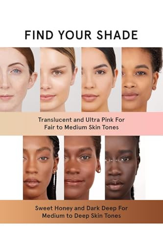 One Size Ultimate Blurring Setting Powder Full Size Ultra Pink For Fair To Medium Skin Tones