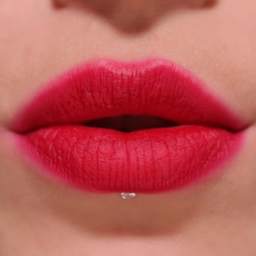 Revolution Beauty London Revolution Air Blur Matte Liquid Lipstick Fiery Redlonglasting Lip Color Face Makeup Vegan And Crueltyfree 0.11 Fl Oz