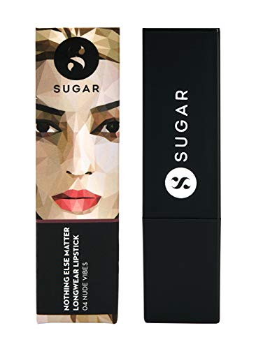 Sugar Cosmetics Nothing Else Matter Longwear Lipstick 04 Nude Vibes Mauve Nude