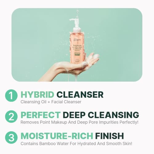 Makep:Rem Make Prem Safe Me. Oil To Foam Cleanser 200Mlgentle Makeup Remover For Sensitive Skin Deep Cleansing Korean Face Wash 6.76 Fl.Oz.